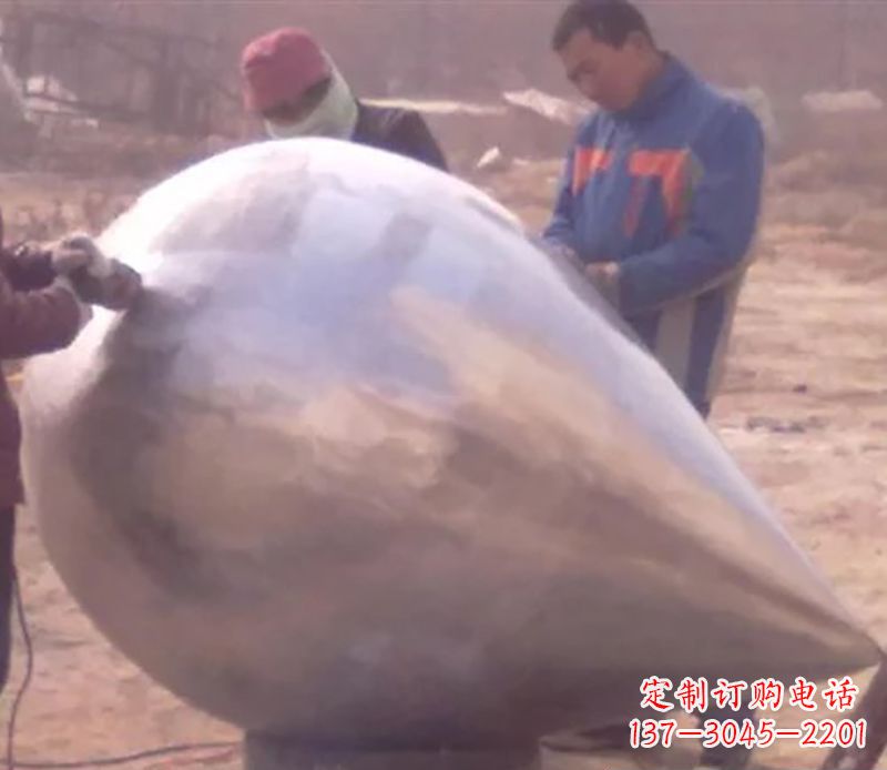 绵阳不锈钢水滴雕塑精致美丽的艺术品
