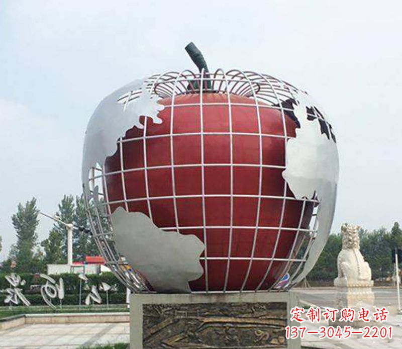 绵阳不锈钢水果雕塑艺术品精美绝伦