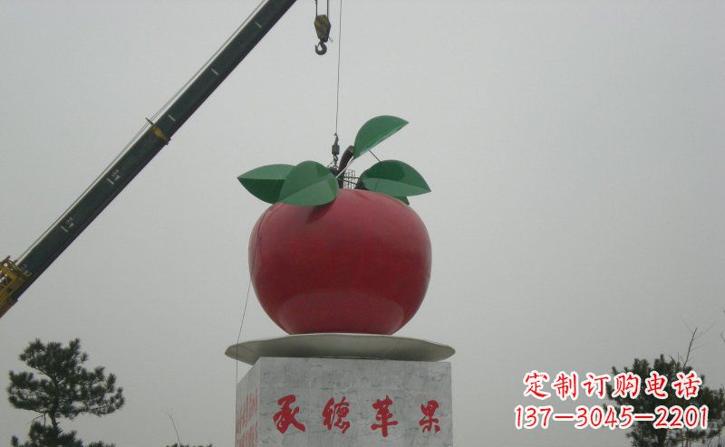 绵阳不锈钢苹果雕塑艺术与美学的完美结合