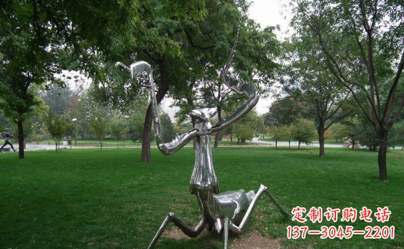 绵阳不锈钢螳螂古朴雅致的雕塑
