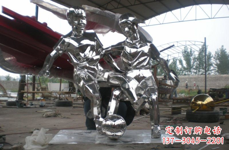 绵阳不锈钢足球雕塑精美的艺术品