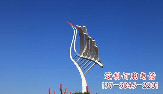 绵阳不锈钢天鹅丹顶鹤仙鹤雕塑