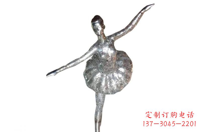 绵阳不锈钢跳芭蕾的女孩雕塑