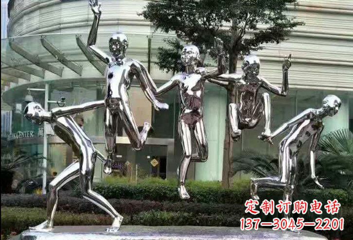 绵阳勇敢跳跃的儿童雕塑