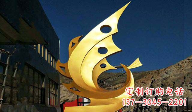 绵阳不锈钢铁艺凤凰雕塑精美绝伦
