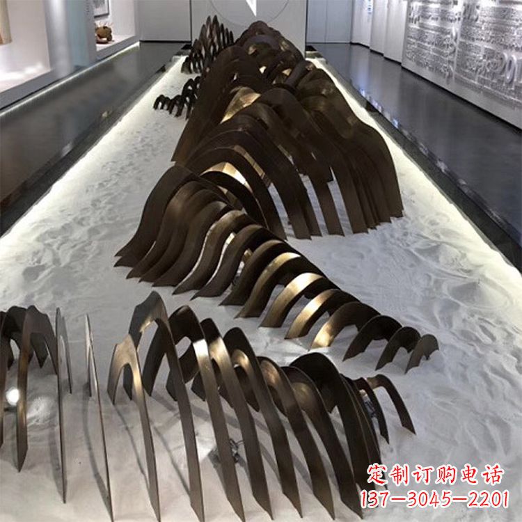 绵阳不锈钢铁艺假山雕塑让自然风景回归