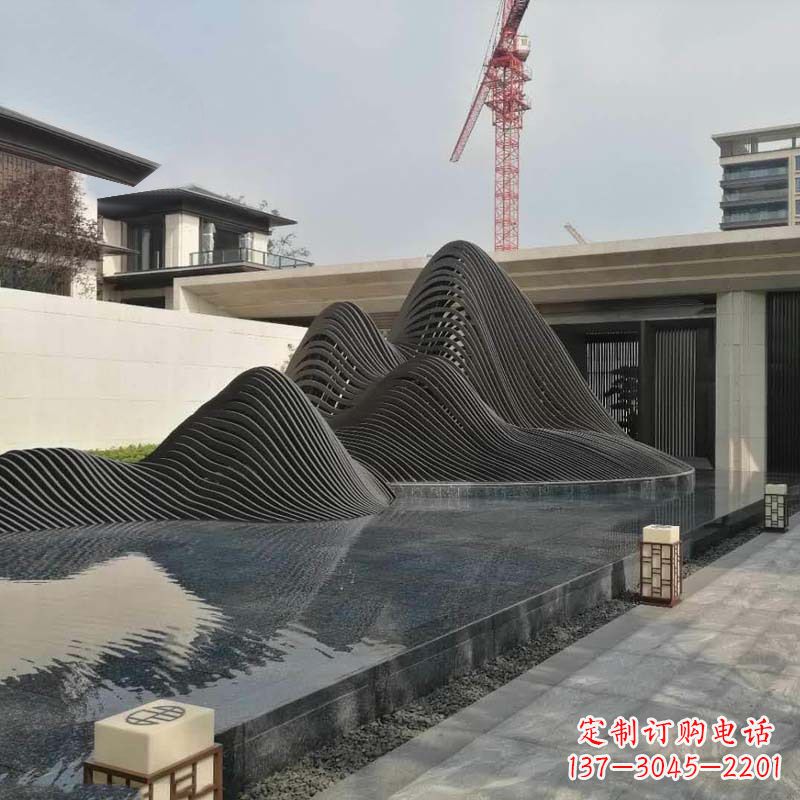 绵阳不锈钢铁艺假山艺术性的美化