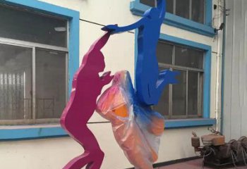 绵阳不锈钢篮球运动员雕塑纪念篮球运动传奇