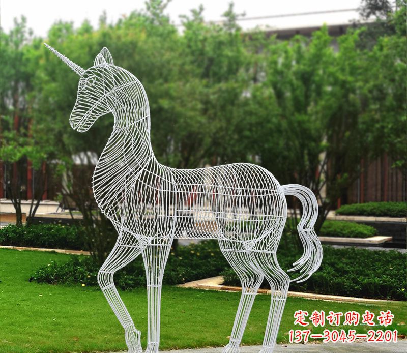 绵阳不锈钢马雕精美艺术品