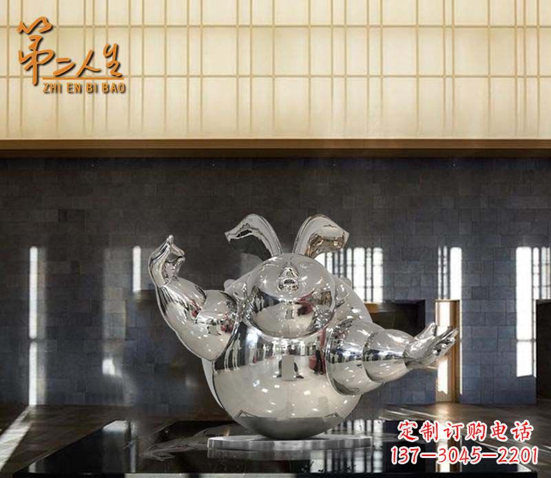 绵阳不锈钢兔子雕塑——精致雕刻的艺术品