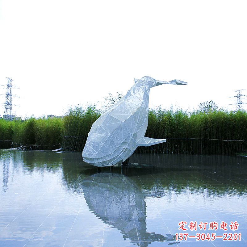 绵阳精美的不锈钢鲸鱼雕塑