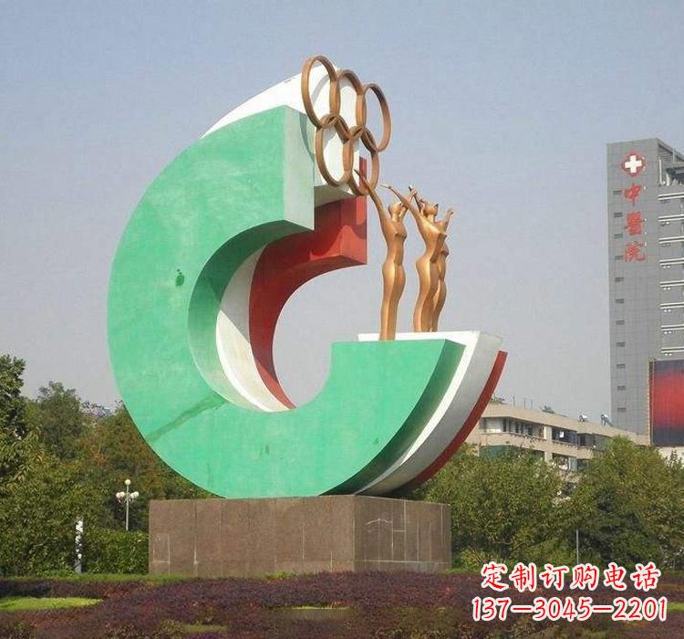 绵阳勇于拼搏的运动员雕塑