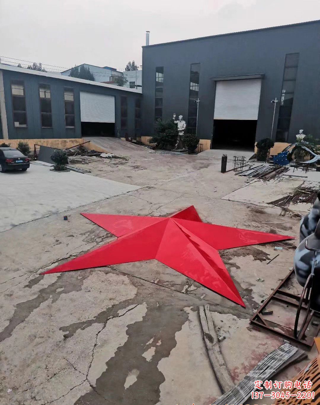 绵阳五角星的魅力不锈钢景观雕塑