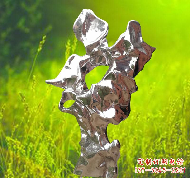 绵阳太湖石雕塑精致的不锈钢艺术
