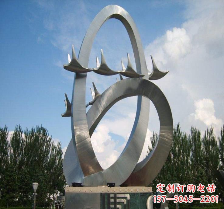绵阳大雁飞翔——不锈钢现代大雁雕塑
