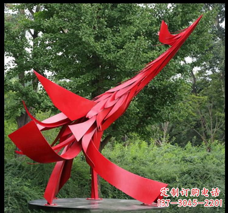 绵阳不锈钢凤凰雕塑——美丽而神秘的象征