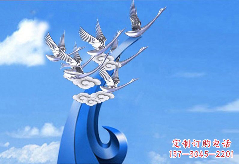 绵阳不锈钢仙鹤美化环境