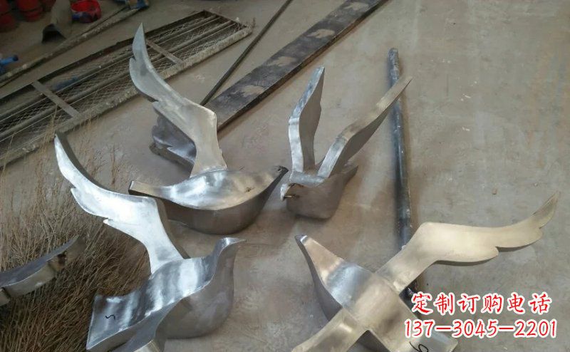 绵阳精美的不锈钢小型鸽子雕塑