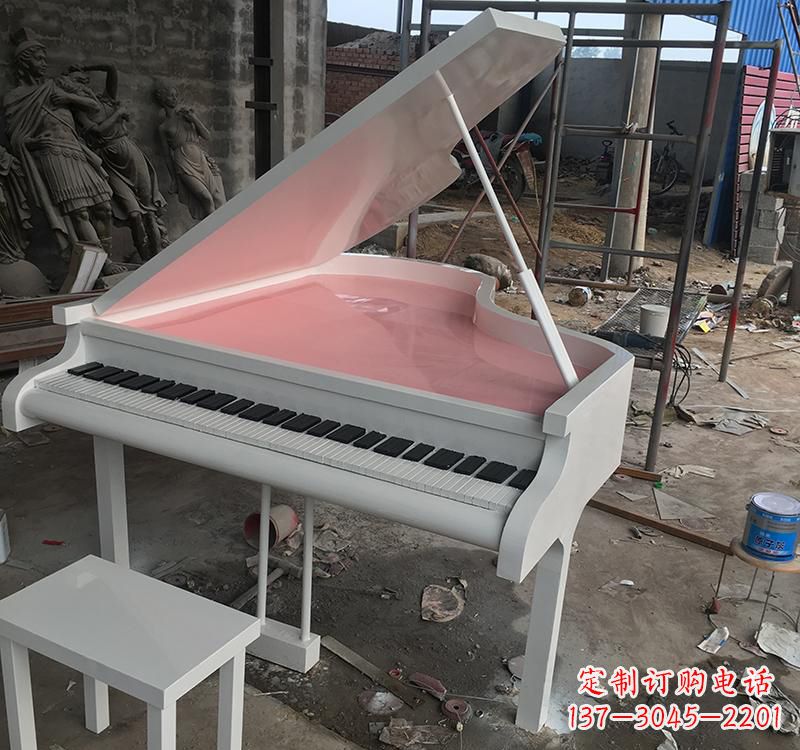 绵阳不锈钢校园钢琴雕塑发出音乐的艺术
