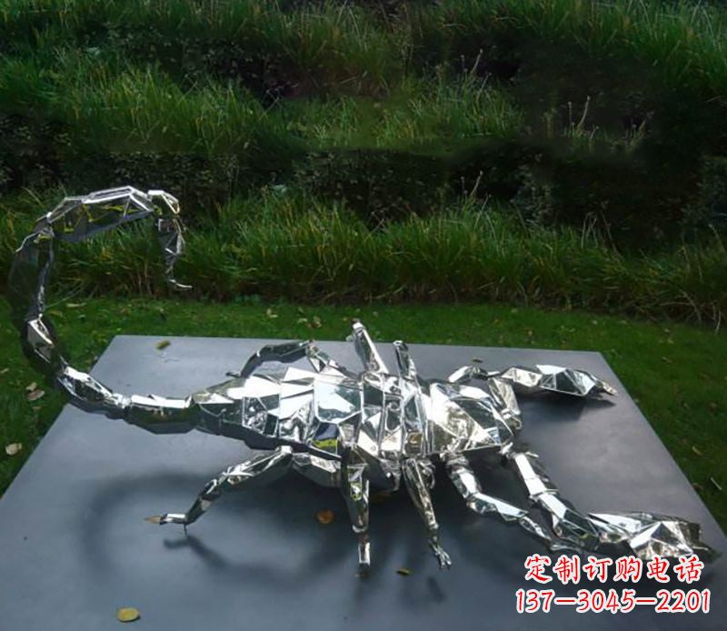 绵阳不锈钢蝎子雕塑精致且充满魅力