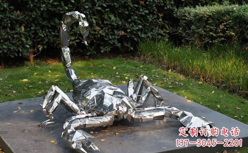 绵阳不锈钢蝎子雕塑