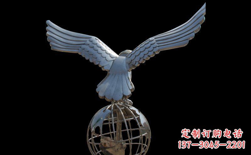 绵阳雄鹰的翱翔——不锈钢雄鹰雕塑
