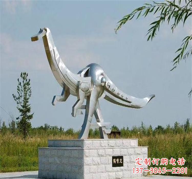 绵阳不锈钢鸭嘴龙雕塑传承独特艺术魅力