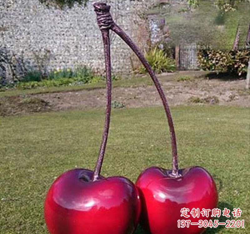 绵阳不锈钢樱桃雕塑传承美好记忆