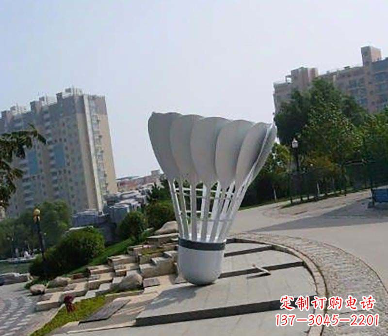 绵阳不锈钢羽毛球雕塑装点美丽的羽毛球世界