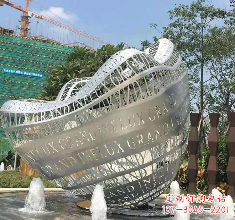 绵阳不锈钢元宝雕塑精致华贵的象征