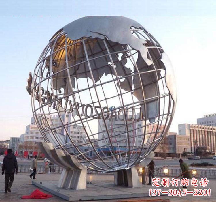 绵阳不锈钢地球仪雕塑一座充满美丽与灵性的艺术品
