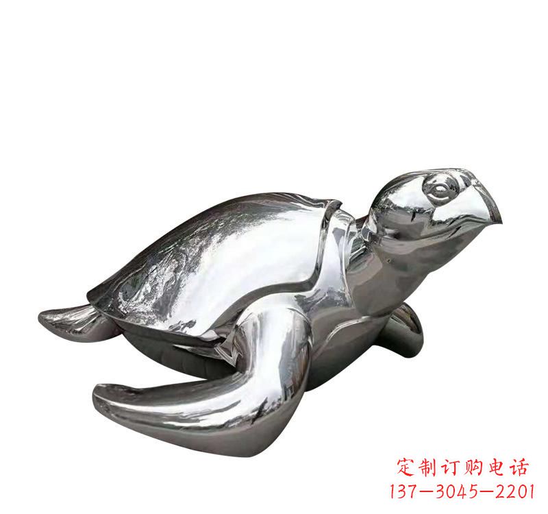绵阳不锈钢园林动物海龟雕塑