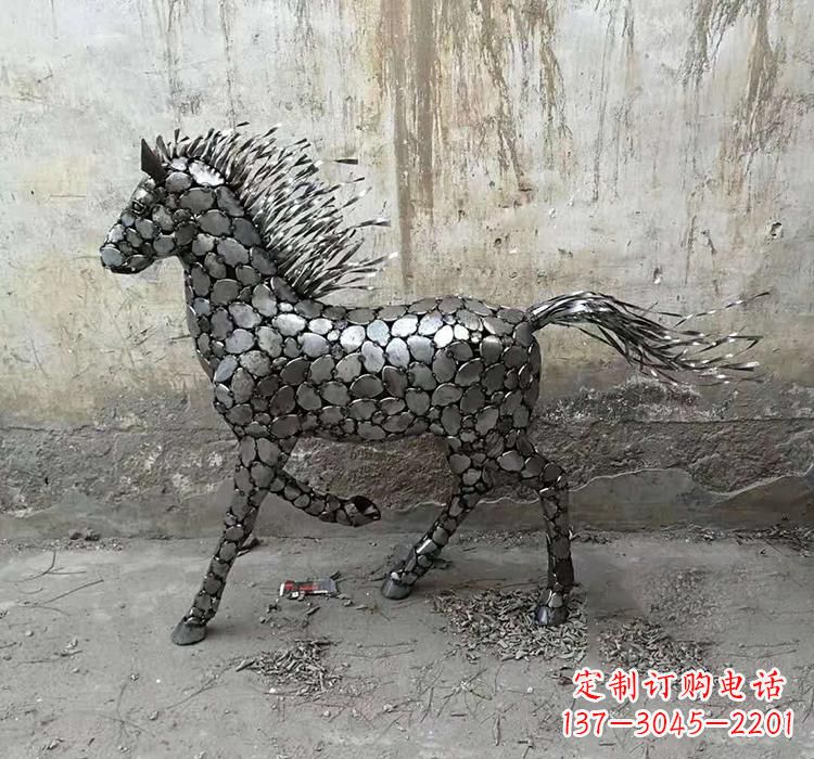 绵阳不锈钢园林动物马雕塑