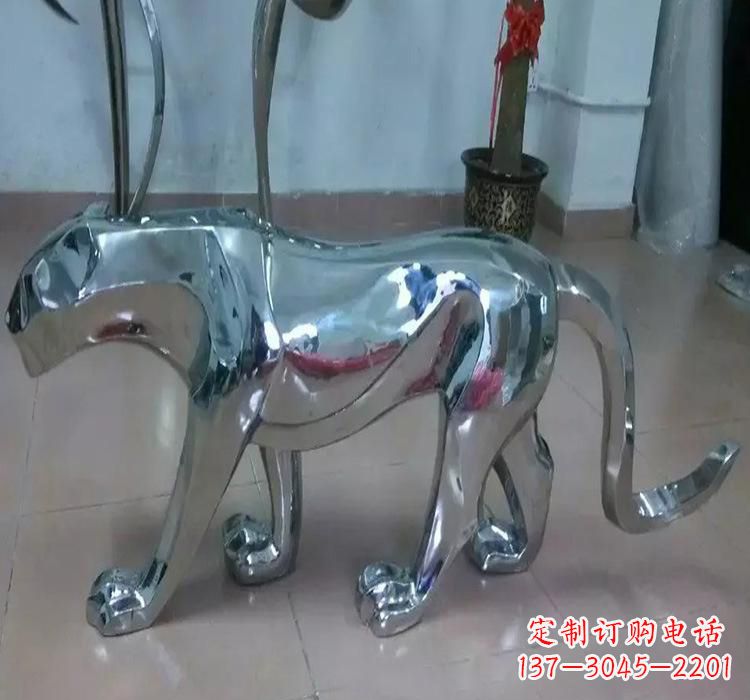 绵阳不锈钢老虎雕塑美化园林