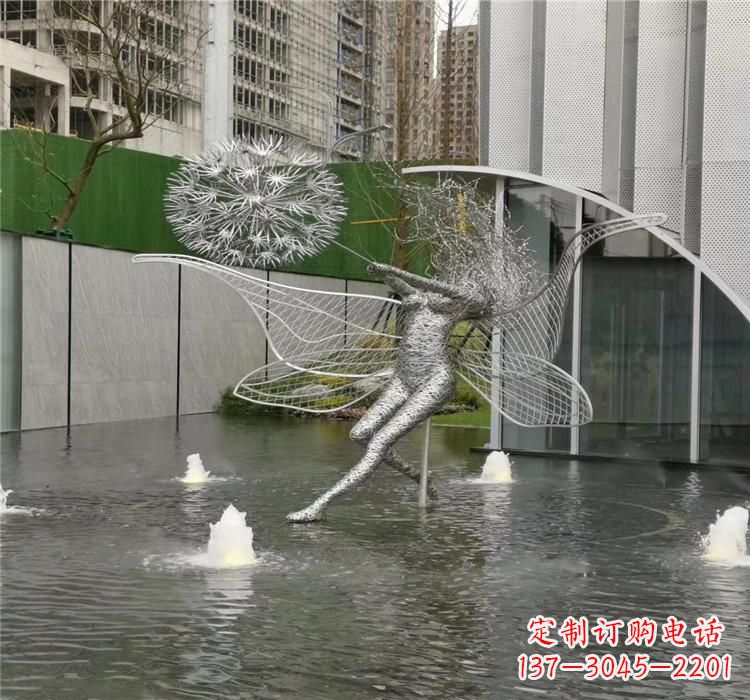 绵阳美丽的不锈钢蒲公英雕塑