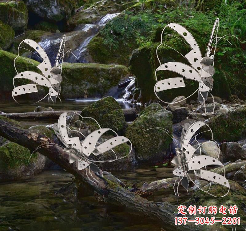 绵阳不锈钢园林艺术镂空蝴蝶雕塑——绽放自然之美