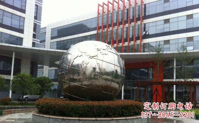绵阳不锈钢圆球地球雕塑描绘地球的美丽