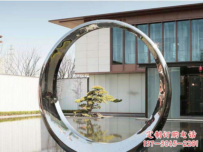 绵阳不锈钢月亮雕塑精美绝伦