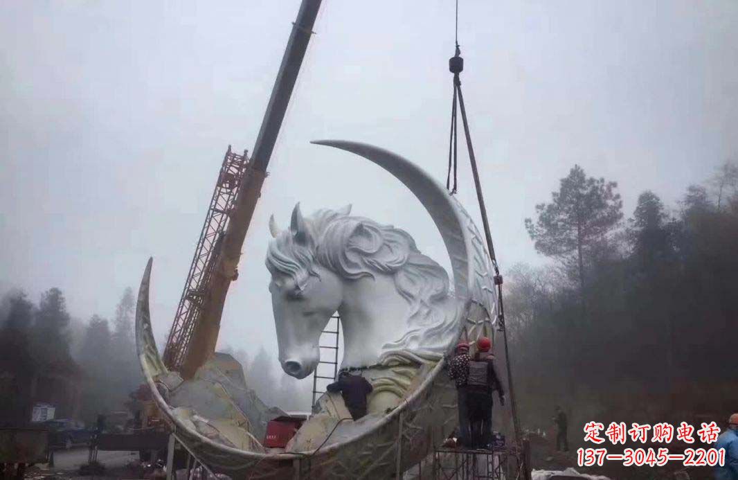 绵阳不锈钢月亮雕塑