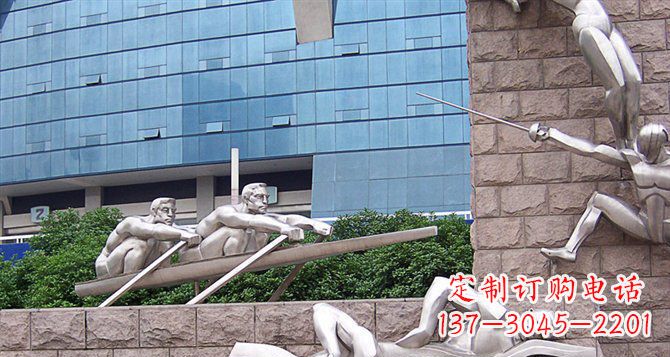 绵阳不锈钢运动员雕塑——震撼的街头景观