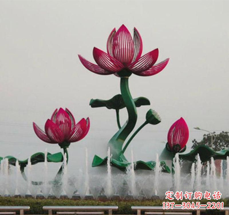 绵阳不锈钢莲花雕塑