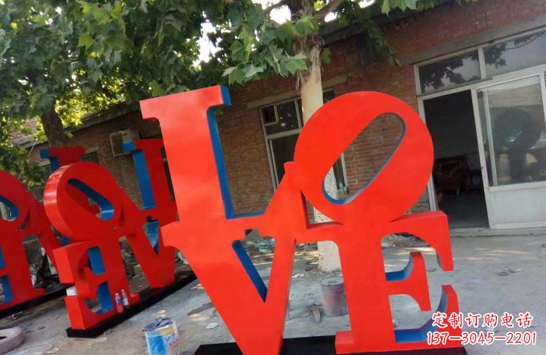 绵阳不锈钢字母景观雕塑