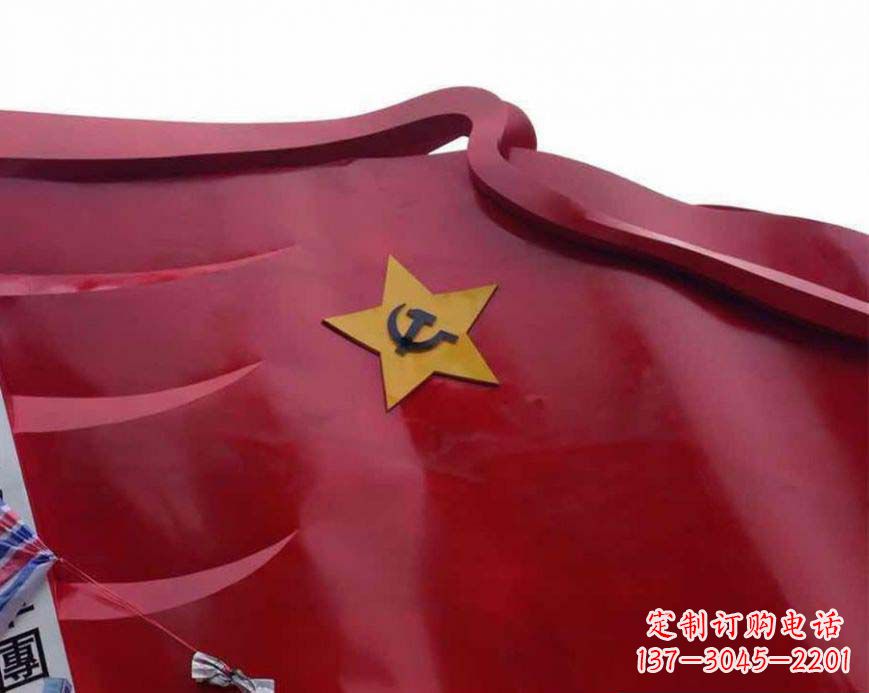 绵阳不锈钢党徽雕塑——传承红色基因