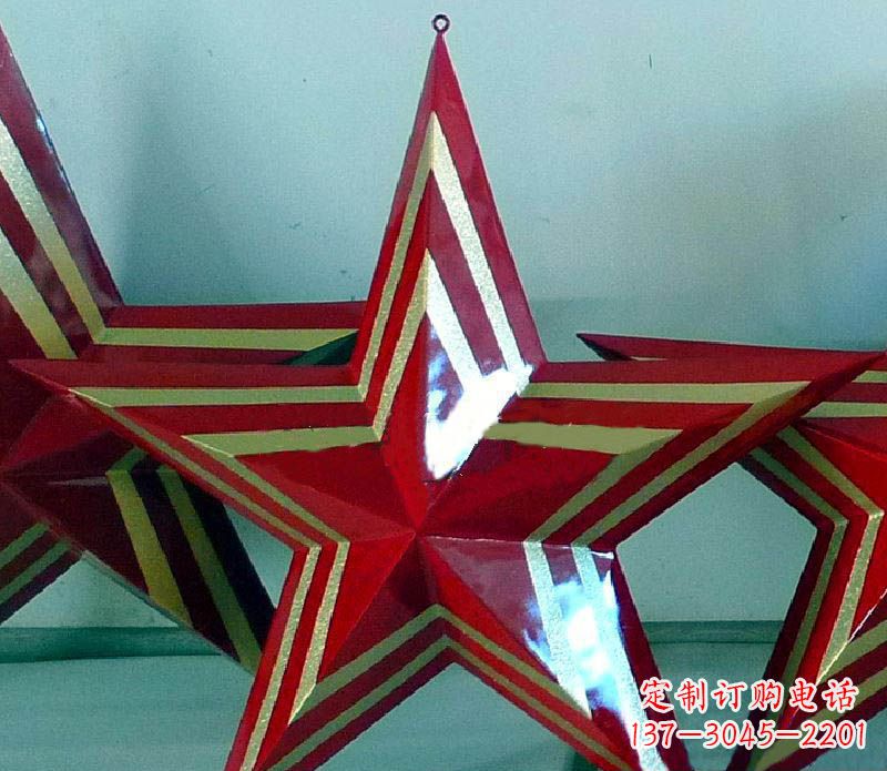 绵阳部队的荣耀五角星雕塑