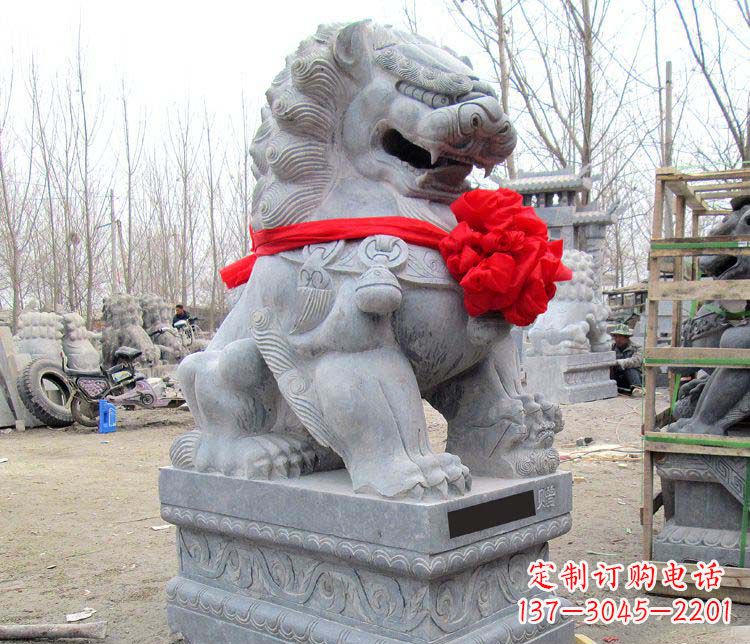 绵阳雄壮狮子石雕——欢迎来到宁波