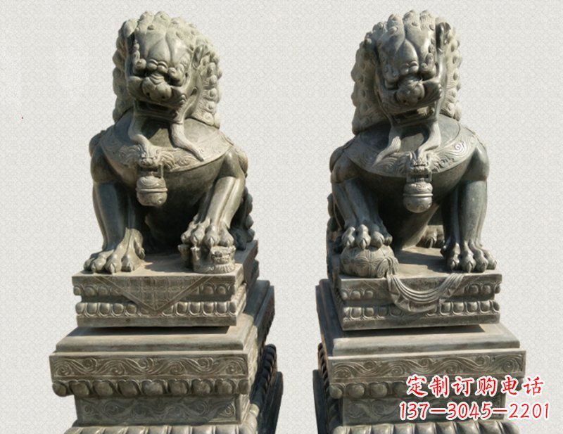 绵阳狮子雕塑象征王者风范