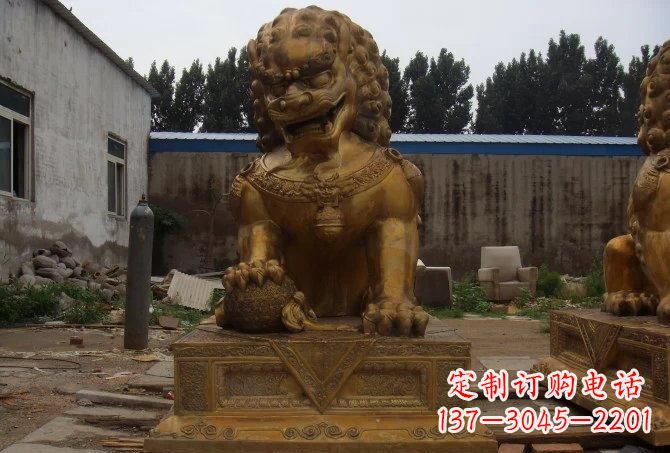 绵阳静谧的狮子雕塑精美的工艺与精神传承