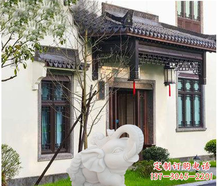 绵阳小象招财石雕——引领幸福的钥匙