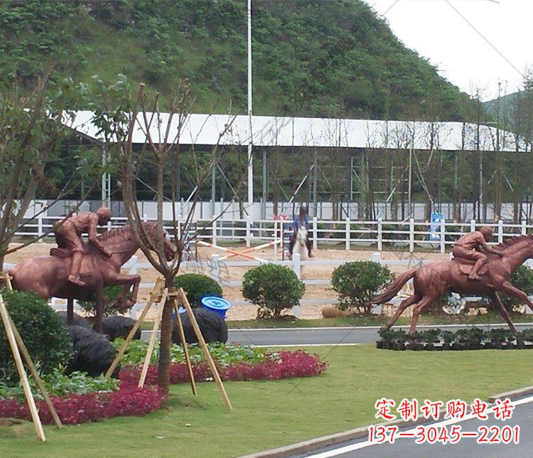 绵阳雕塑艺术以马为主题的铜雕摆件