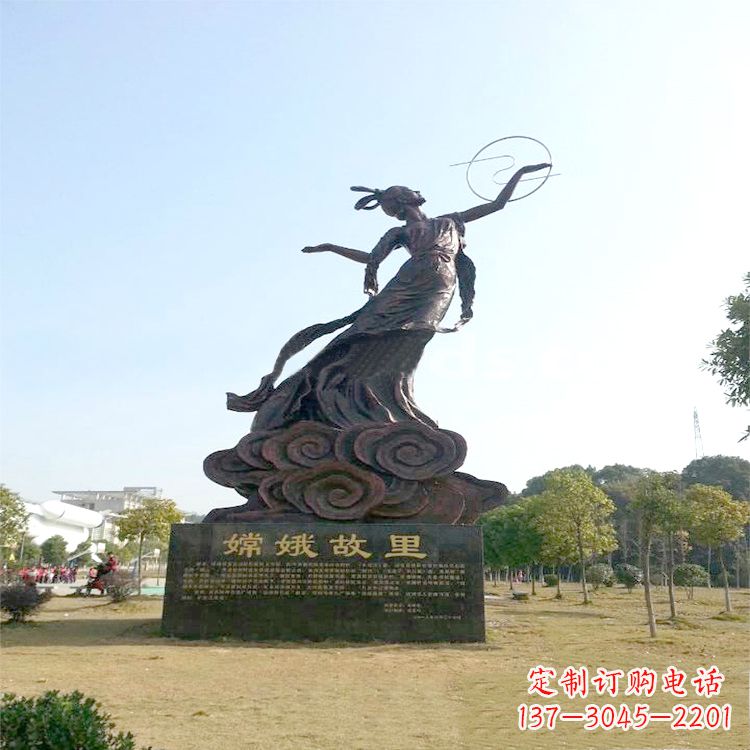 绵阳嫦娥传说一座神秘的雕像